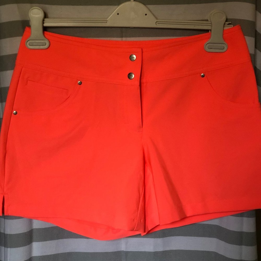 Neon Orange Slazenger Golf Shorts